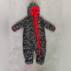 Spyder Black and Red Baby Snowsuit